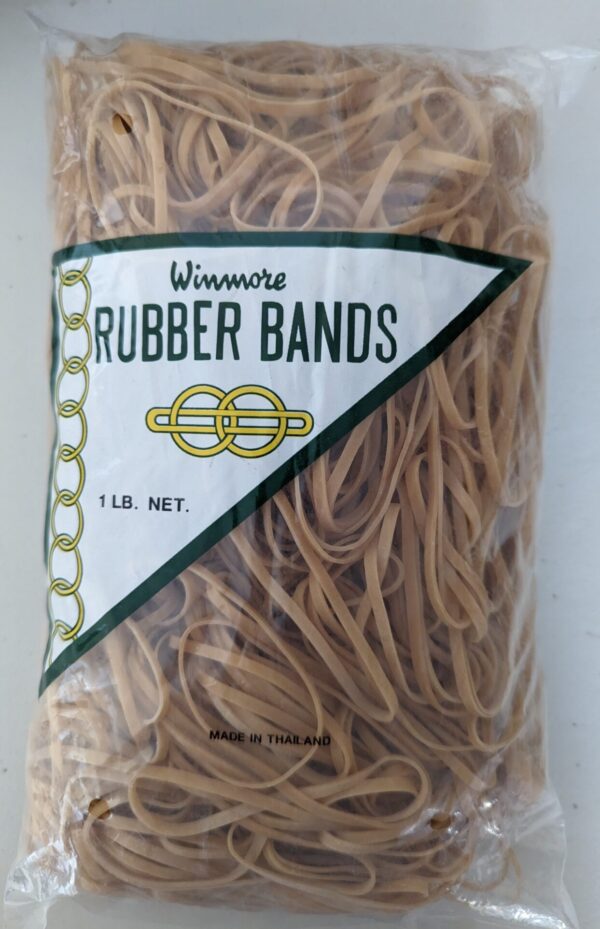 1 lb. Bag of #33 Rubber Bands 3 1/2" x 1/8"